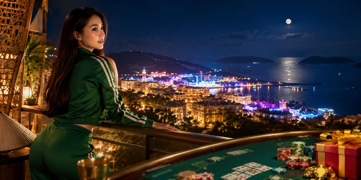 Người chơi baccarat tại Phú Quốc với nón lá truyền thống Việt Nam